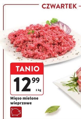 Mięso mielone wieprzowe promocja w Intermarche