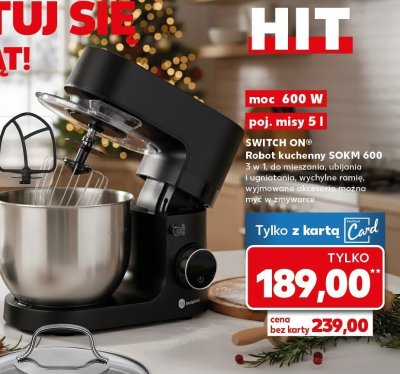 Robot kuchenny SOKM 600 moc 600 W poj. misy 5 l SWITCH ON promocja w Kaufland