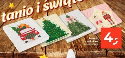 Serwetki z nadrukiem różne rodzaje promocja w Dealz