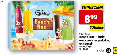 Lódy beach box Gelatelli promocja