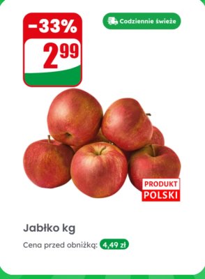 Jabłko kg promocja w Dino