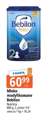 Mleko modyfikowane Bebilon Nutricia promocja w Leclerc