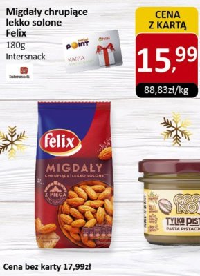 Migdały chrupiące także słone Felix promocja w Market Point