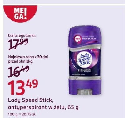 Antyperspirant w żelu  promocja w Rossmann