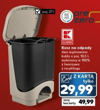 Kosz na odpady 21 l K-classic promocja