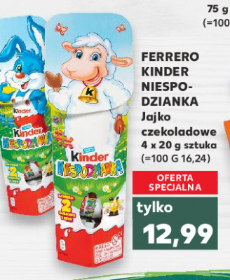 Jajko niespodzianka zaj膮czek wielkanocny Kinder niespodzianka promocja