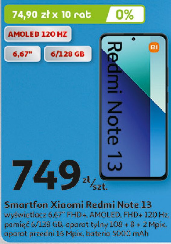 Smartfon redmi note 13 5g Xiaomi promocja