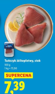 Stek tuńczyk żółtopłetwy promocja w Lidl