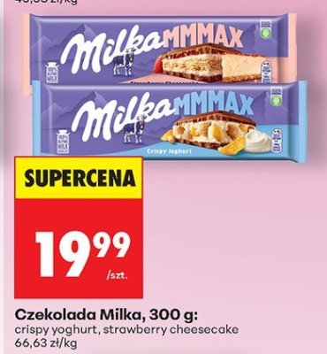 Czekolada 300 g strawberry cheesecake promocja w Biedronka