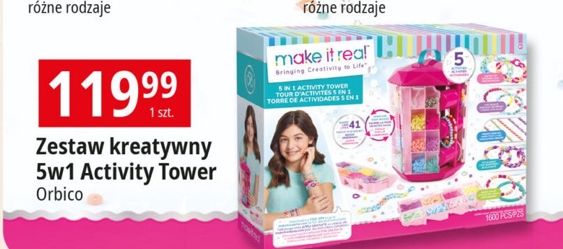 Zestaw kreatywny activity tower Make it real promocja