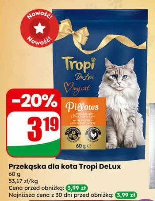 Przekąska dla kota Tropi DeLux promocja w Dino