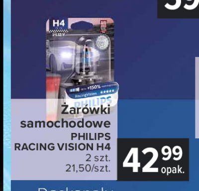 Żarówka samochodowa racing vision h4 Philips promocja