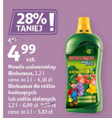 Naw贸z do ro艣lin kwitn膮cych Biohumus super forte promocja
