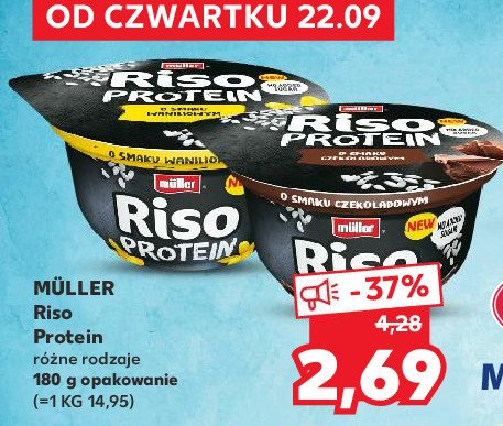 Deser czekoladowy Muller riso protein promocje