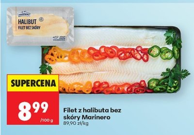 Filet z halibuta bez skóry Marinero promocja w Biedronka