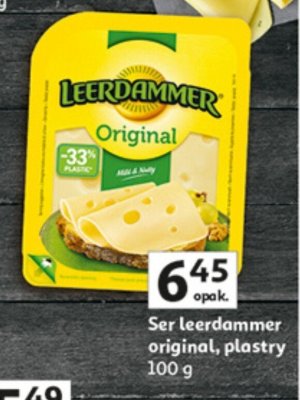 Ser Leerdammer original plastry promocja w Auchan