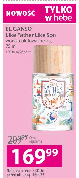 Woda toaletowa Like father like son promocja