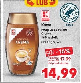 Kawa K-CLASSIC CREMA promocja