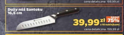 Duży nóż santoku 16.5 cm Masterchef promocja
