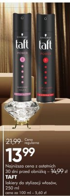 Lakier do stylizacji włosów Taft Power promocja w Super-Pharm