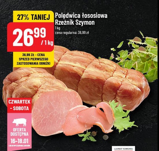 Polędwica łososiowa Rzeźnik szymon poleca promocja w POLOmarket