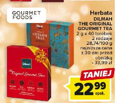 Zestaw herbat the original gourmet teas Dilmah promocja