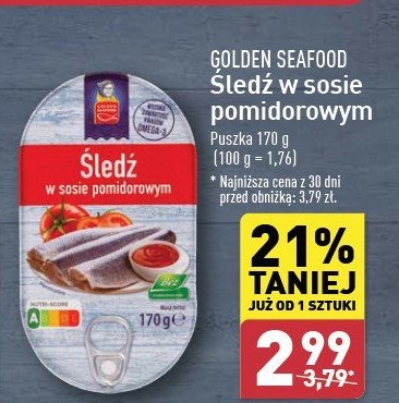 Śledz w sosie pomidorowym Golden seafood promocja