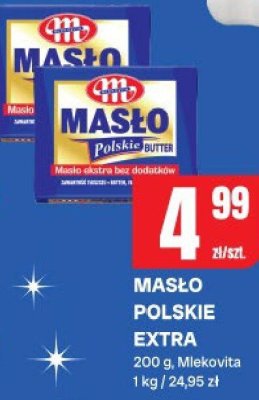 Masło polskie extra Mlekovita promocja w Chorten