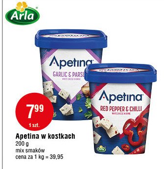 Ser w kostkach garlic & parsley Arla apetina promocja