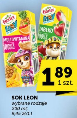 Sok Leon wybrane rodzaje promocja w Euro Sklep