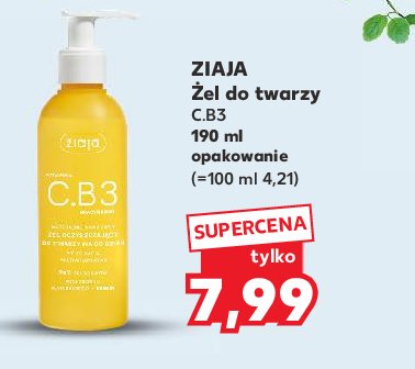 Żel oczyszczający do twarzy na co dzień Ziaja c.b3 promocja