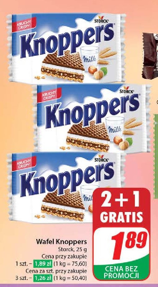 Wafelek Knoppers promocja w Dino