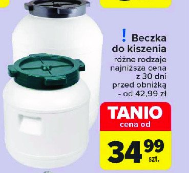 Beczka do kiszenia promocja