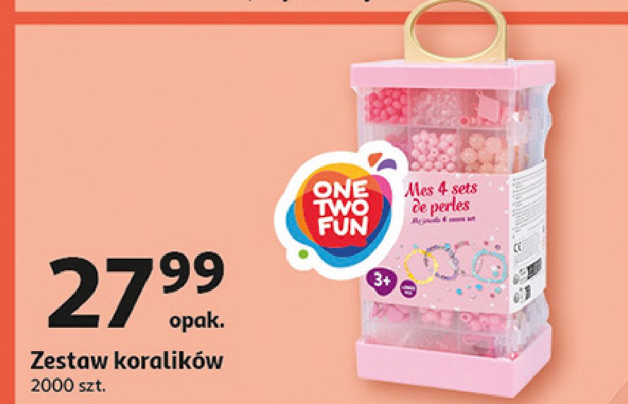 Zestaw koralików One two fun promocja w Auchan