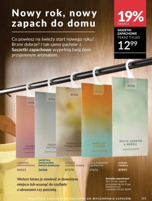 Saszetka zapachowa Jaśmin i Neroli 10 x 17 cm promocja w AVON