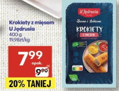 Krokiety z mięsem U Jędrusia promocja w Delikatesy Centrum