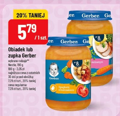 Obiadek lub zupka Gerber promocja w POLOmarket