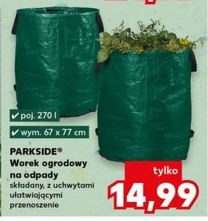 Worek ogrodowy 270 l Parkside promocja w Kaufland