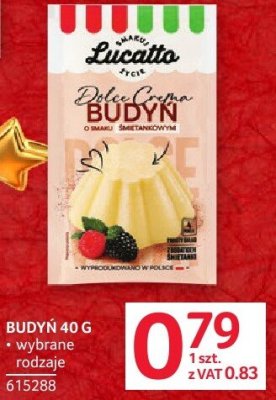 Budyń Lucatto 40g promocja w Selgros