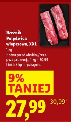 Polędwica wieprzowa, XXL Rzeźnik promocja w Lidl