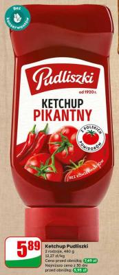 Ketchup Pudliszki pikantny promocja w Dino