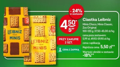 Ciastka Leibniz Minis Classic promocja w Żabka