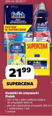 Dodatki do zmywarki sól 1.5 kg + płyn nabłyszczający Quantum 400 ml promocja w Netto