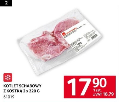 Kotlet schabowy z kostką 2 x 220 g economy promocja w Selgros