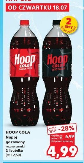 Napój Hoop cola promocja