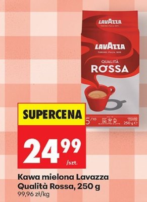 Kawa mielona Lavazza Qualità Rossa promocja w Biedronka