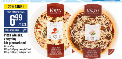Pizza wiejska z pieczarkami Virtu promocja