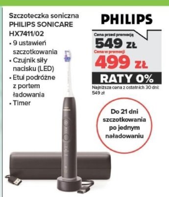 Szczoteczka soniczna SONICARE HX7411/02 promocja w NEONET