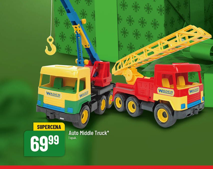 Auto middle truck stra偶 po偶arna Wader promocja