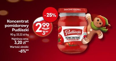 Koncentrat pomidorowy Pudliszki promocja w Żabka